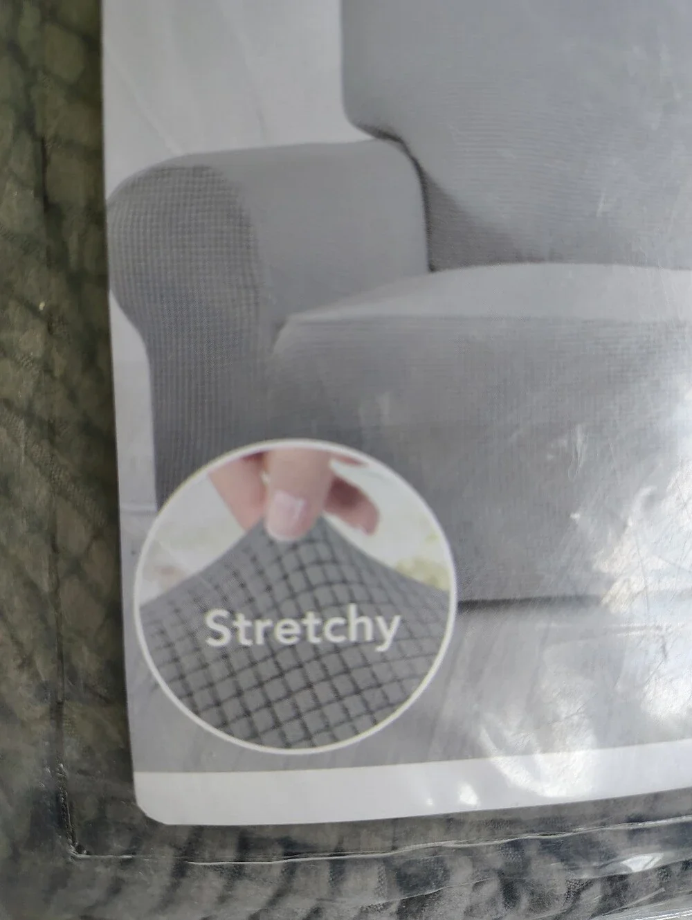Easy Going /Gray Stretch Sofa Slipcover